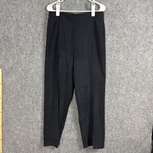 Talbots Vintage Dress Pants Womens Size 8 Black Stretch